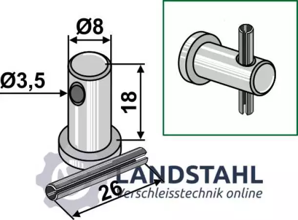 Bolzen mit Stift